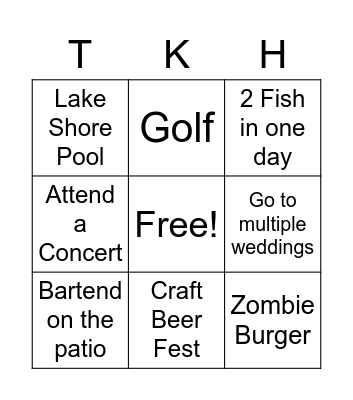 Token Bingo Card