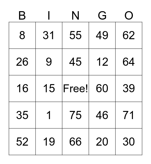 Colleen's 50th Birthday Bingo Card