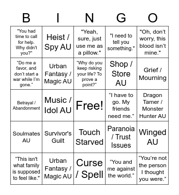 TWBingo Card