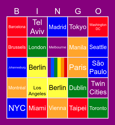 PRIDE BINGO Card