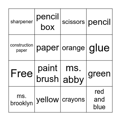 ART BINGO Card