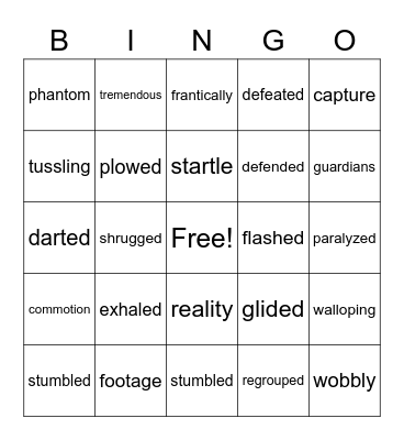 Summer Session- passages Bingo Card
