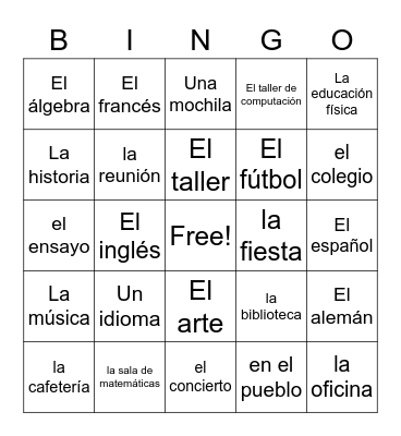 4.1 & 4.2 Bingo Card