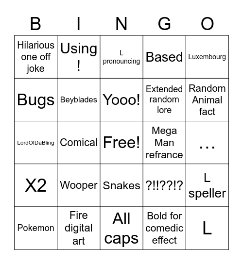 4DM Bingo Board Bingo Card