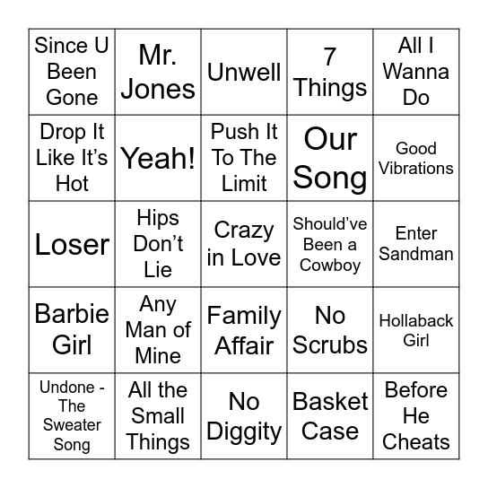 Young Professionals Singo Bingo Card