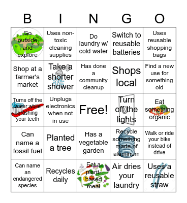 AP Environmental BINGO Card