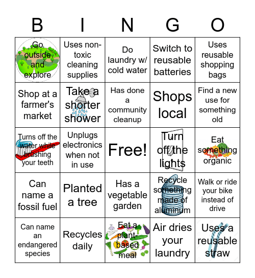 AP Environmental BINGO Card