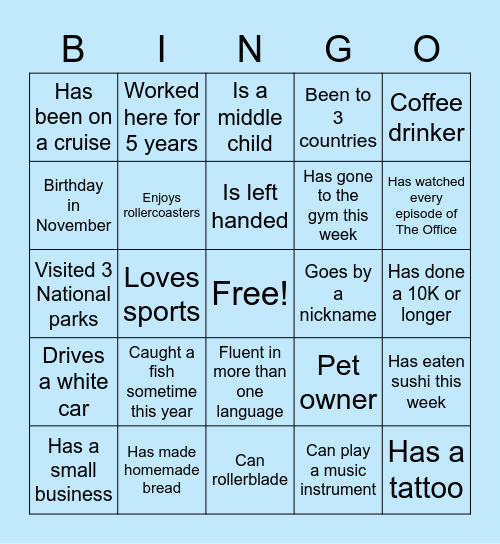 Surgical Team Bingo! Bingo Card