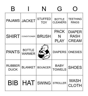 BABY SHOWER BINGO Card