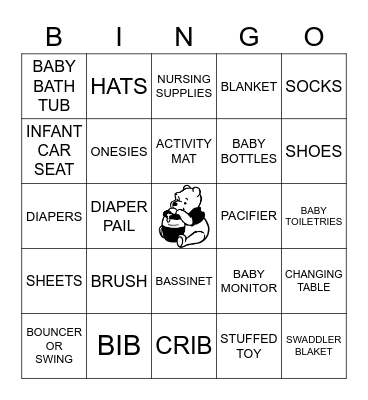 BABY SHOWER Bingo Card