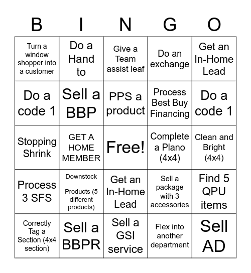 BINGO SCAVENGER HUNT Bingo Card