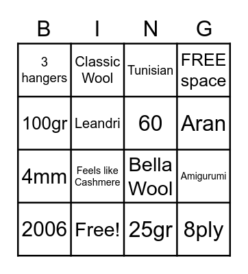 Die Wolwinkel Bingo Card