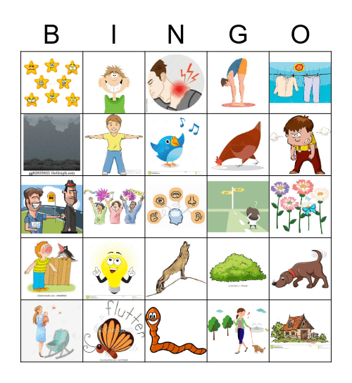 the secret garden 8 words Bingo Card