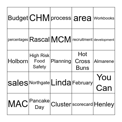 Meeting Bingo Card