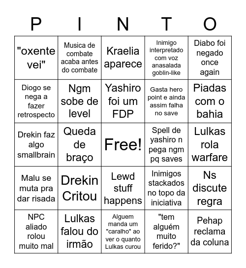 Almeibingorazia Bingo Card