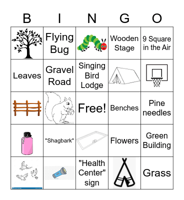 It's Raining at Camp Little Cloud! Bingo Card