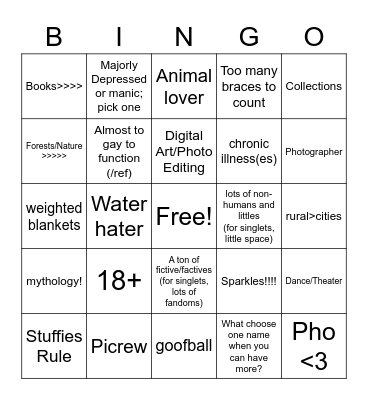 Yggdrasil's branches Bingo Card