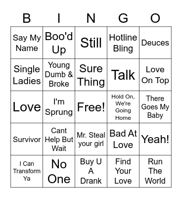Day Program Bingo Card
