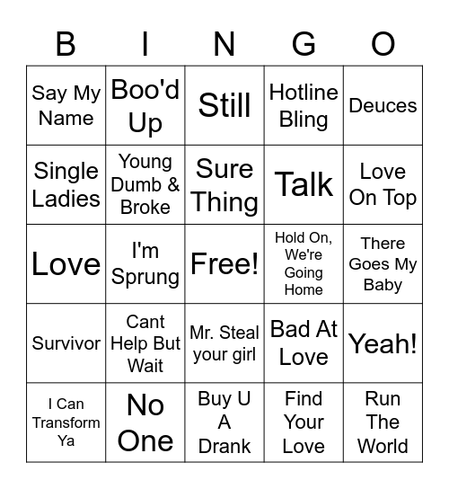 Day Program Bingo Card