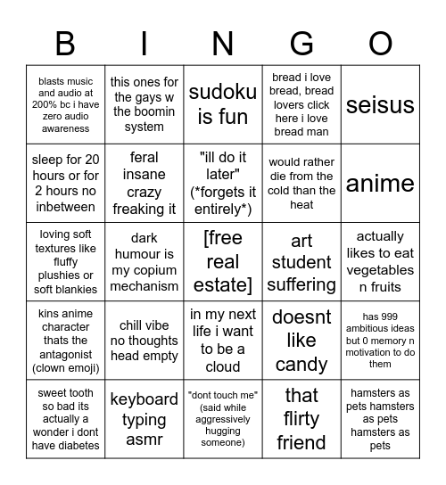 fishgo Bingo Card