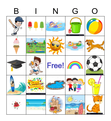 Summer Bingo Card