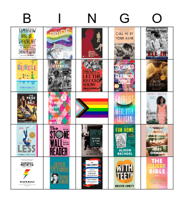 LGBTQ+ Books! Bingo Card