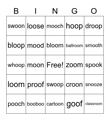 OO Bingo Card
