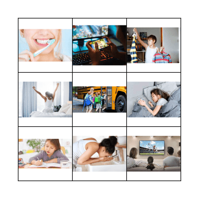 Daily Routines! Bingo Card