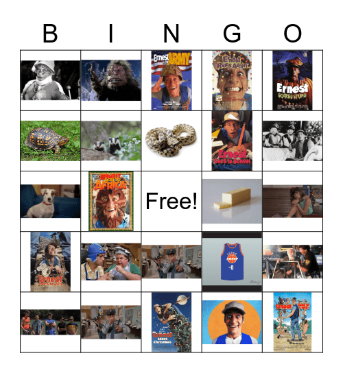 Ernest Bingo Card