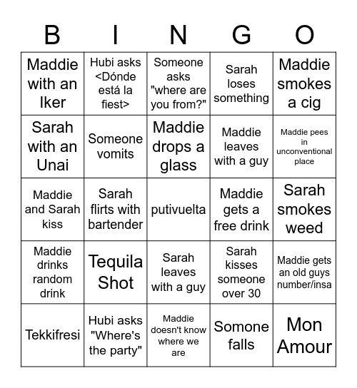 CUMPLE BINGO Card