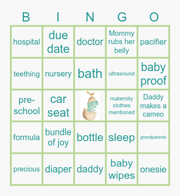 Welcome Baby Sharma! Bingo Card