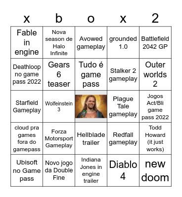 GAME PASS MOSTRANDO TUDO Bingo Card