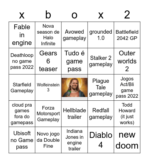 GAME PASS MOSTRANDO TUDO Bingo Card