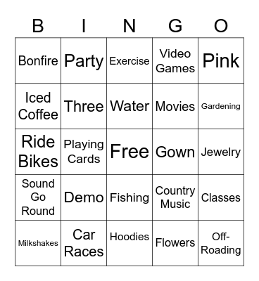 Shilyn's Square Bingo Card