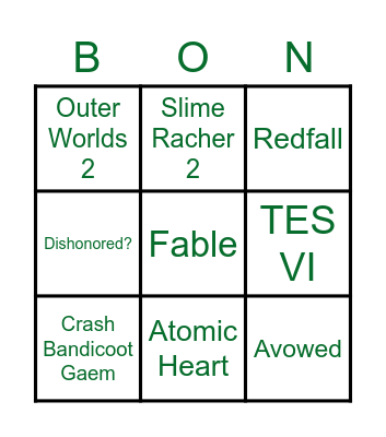 Michaelsoft & Bepanthol Bingo Card