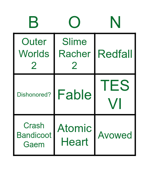 Michaelsoft & Bepanthol Bingo Card