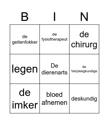 Themawoorden Thema 8 Week 1 Bingo Card