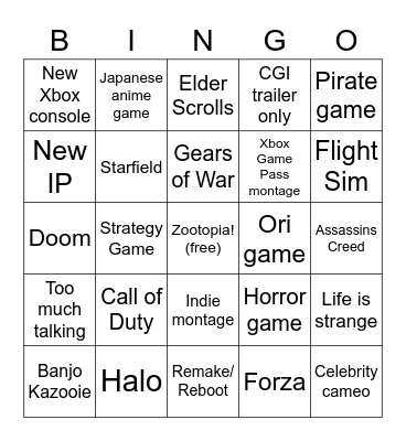 Blue screen of death Bingo Card