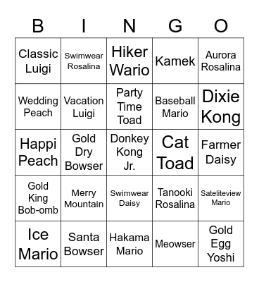 Steel Round 2 (Mario Kart Tour) Bingo Card
