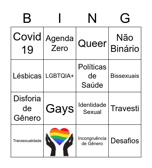 População LGBTQIA+ Bingo Card
