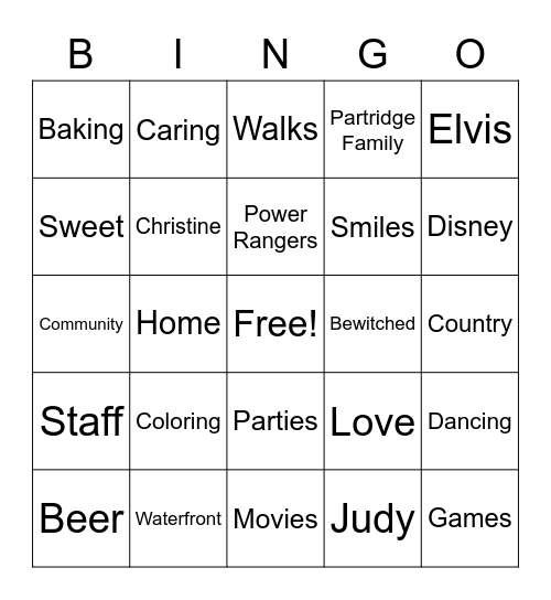 Friesian Girls Bingo Card