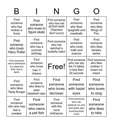 Making New Connections in Upper El! Bingo Card