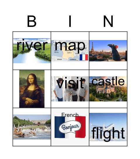 France Bingo Card