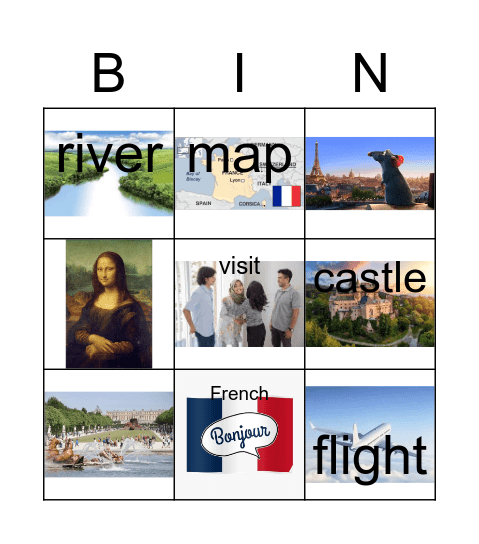 France Bingo Card