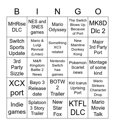 Direct Bingo Card
