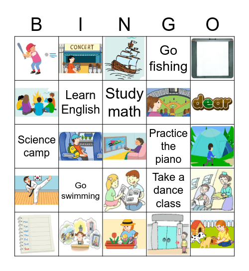 Grade 6 Lesson 6 Bingo Card