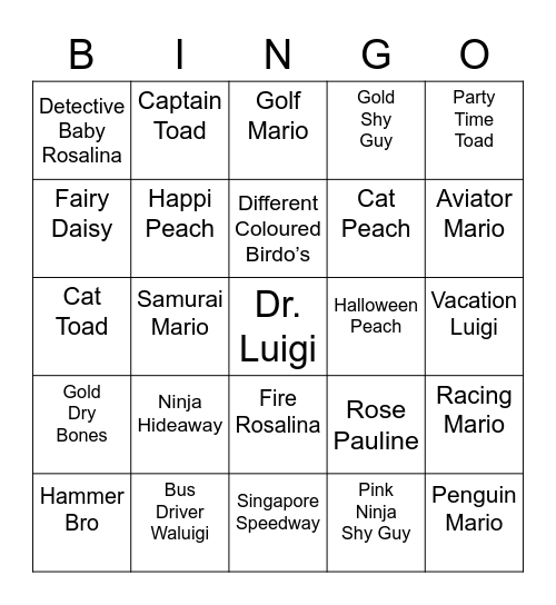 Tutel's Bingo Card (Round 2) Bingo Card