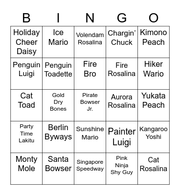 Beryl's Bingo Card (Round 2) Bingo Card