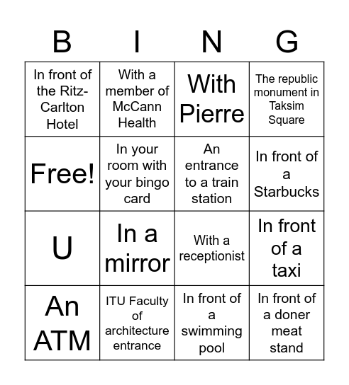 PAH Bingo Card