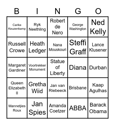 Foto Bingo Card